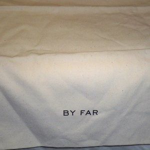 New 12 x 16" BY FAR Dust bag Ivory